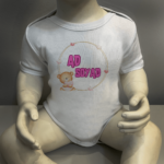 Ad Soyad Baskılı Zıbın Kız Bebek Body Baskılı Zıbın