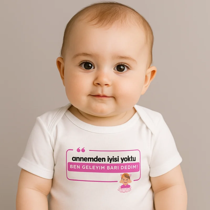 Annemden İyisi Yoktu Ben Geleyim Bari Dedim Baskılı Body Baskılı Zıbın