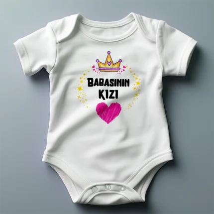 Babasının Kızı Baskılı Zıbın