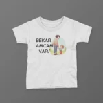 Bekar Amcam Var Erkek Çocuk Baskılı Tişört