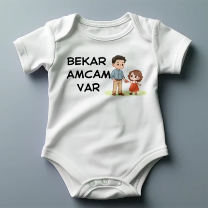 Bekar Amcam Var Kız Baskılı Zıbın