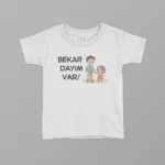 Bekar Dayım Var Kız Çocuk Baskılı Tişört