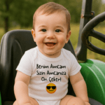 Benim Amcam Sizin Amcanıza On Çeker Body Baskılı Zıbın