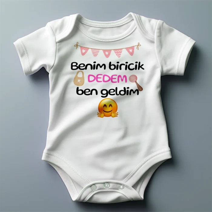 Benim Biricik Dedem Ben Geldim Baskılı Zıbın