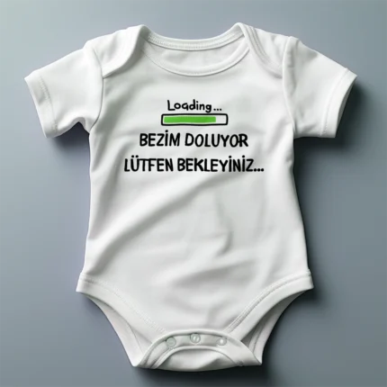 Bezim Doluyor Lütfen Bekleyiniz Baskılı Body Baskılı Zıbın