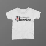 Biz Doğuştan Beşiktaşlıyız Baskılı Tişört