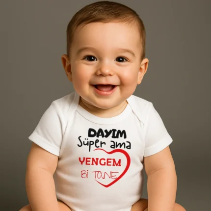 Dayım Süper Ama Yengem Bi Tane Baskılı Zıbın