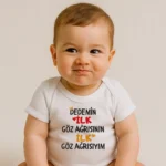 Dedemin İlk Göz Ağrısının İlk Göz Ağrısıyım Baskılı Zıbın