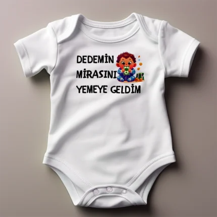 Dedemin Mirasını Yemeye Geldim Erkek Baskılı Zıbın