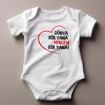 Dünya Bir Yana Yengem Bir Yana Baskılı Zıbın