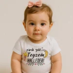 Panik Yok Teyzem Halleder Kız Bebek İçin Body Baskılı Zıbın