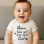 Amca Baba Gibi Ama Daha Cool Baskılı Zıbın