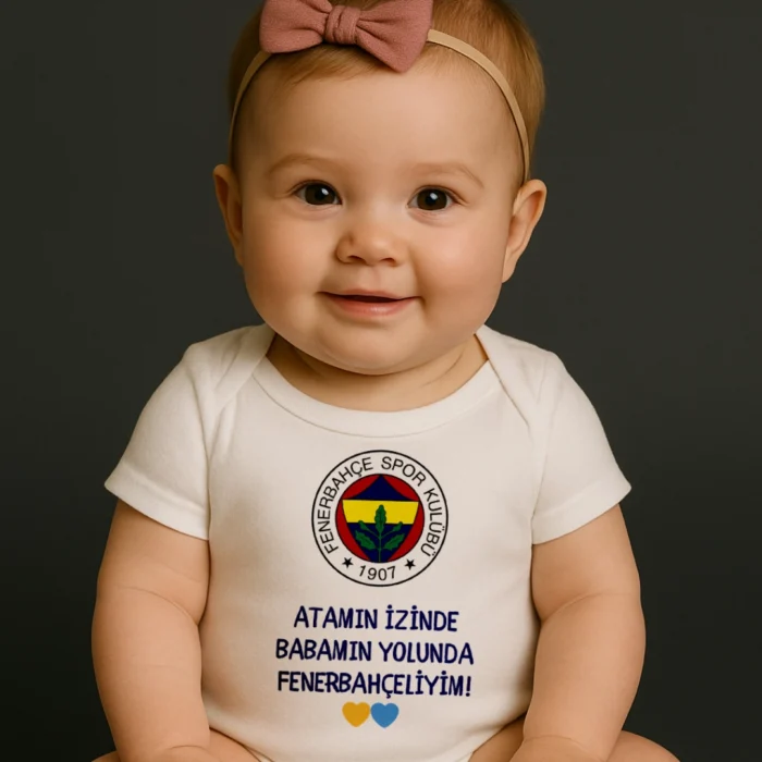 Atamın İzinde Babamın Yolunda Fenerbahçeliyim Baskılı Zıbın