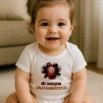 Biz Doğuştan Galatasaraylıyız Baskılı Zıbın