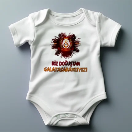 Biz Doğuştan Galatasaraylıyız Baskılı Zıbın Baskılı Body