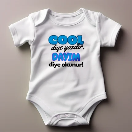 Cool Diye Yazılır Dayım Diye Okunur Baskılı Zıbın