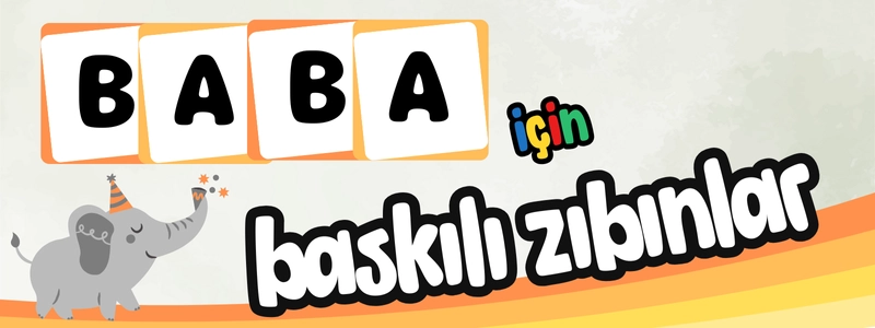 baba için baskılı zıbınlar