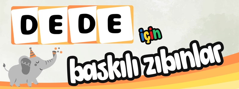 dede için baskılı zıbınlar