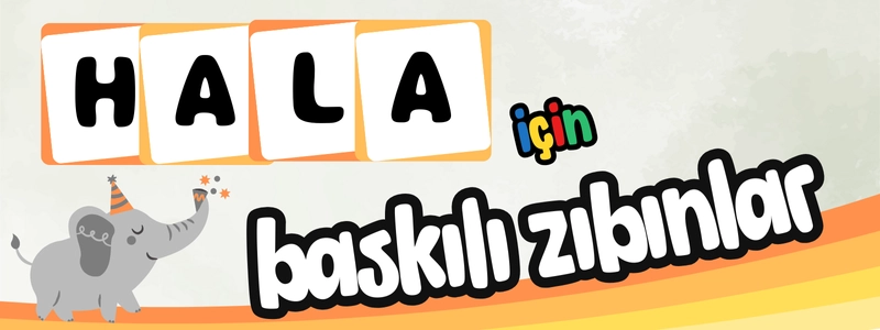 hala için baskılı zıbınlar