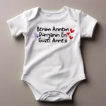 Benim Annem Dünyanın En Güzel Annesi Baskılı Zıbın 18-24 Aylık