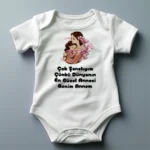 Çok Şanslıyım Çünkü Dünyanın En Güzel Annesi Benim Annem Baskılı Zıbın