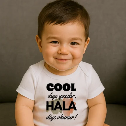 Cool Diye Yazılır Hala Diye Okunur Baskılı Zıbın