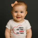 Dünya Bir Yana Annem Bir Yana Baskılı Zıbın