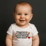 Dünyanın En Mükemmel Annesi Olmaya Hazır Mısın Bebe Baskılı Zıbın
