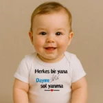 Herkes Bir Yana Dayım Sol Yanıma Baskılı Zıbın