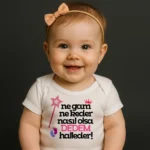 Ne Gam Ne Keder Dedem Prenses Baskılı Zıbın