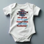 Ne Gam Ne Keder Nasıl Olsa Dedem Halleder Hamsi Baskılı Zıbın