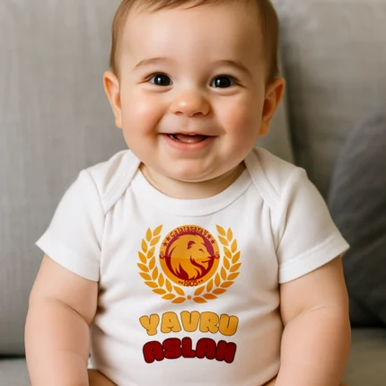 Yavru Aslan Baskılı Zıbın