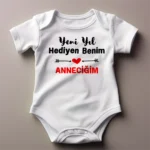 Yeni Yıl Hediyen Benim Anneciğim Baskılı Zıbın