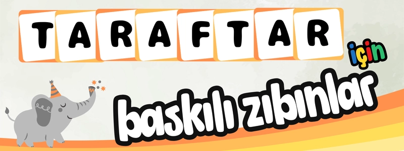 taraftar için baskılı zıbınlar