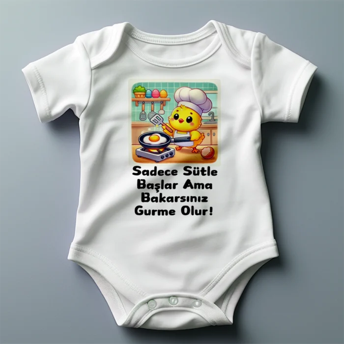 Gurme Civciv Baskılı Zıbın
