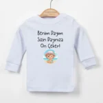 Benim Dayım Sizin Dayınıza On Çeker Uzun Kollu Tişört 0-1 Yaş