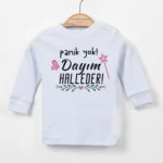 Panik Yok Dayım Halleder Uzun Kollu Tişört 0-1 Yaş