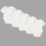 5 Adet Kısa Kollu Bebek Zıbını Bebek Body Çıtçıtlı Body Toplu kopya