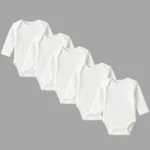 5 Adet Uzun Kollu Bebek Zıbını Bebek Body Çıtçıtlı Body kopya