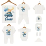 İsme Özel Hastane Çıkış Seti Araba Süren Ayıcık