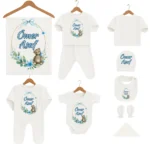 İsme Özel Hastane Çıkış Seti Ayıcık Çelenk Kurdele