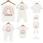 İsme Özel Hastane Çıkış Seti Yağmurlu Gökkuşağı