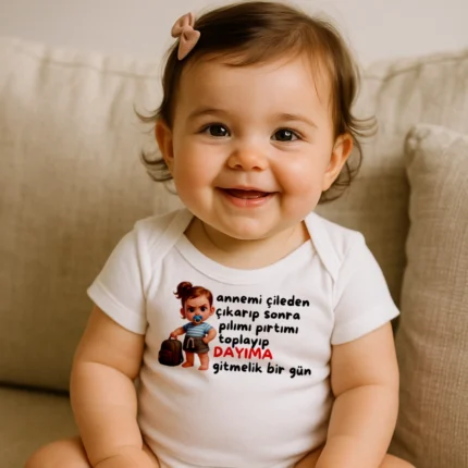 Annemi Çileden Çıkarıp Kız Baskılı Zıbın