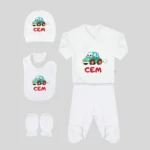 Araba Baskılı 5'li Hastane Çıkış Seti