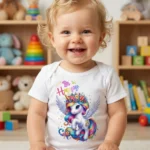 Be Happy Baskılı Bebek Zıbın Çıtçıtlı Body