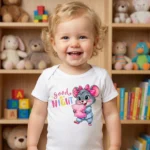 Good Night Sevimli Fare Baskılı Bebek Zıbın Çıtçıtlı Body