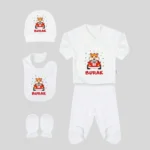 Hamster ve Araba Baskılı 5'li Hastane Çıkış Seti