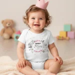 Lovely Mom Ever Baskılı Bebek Zıbın Çıtçıtlı Body