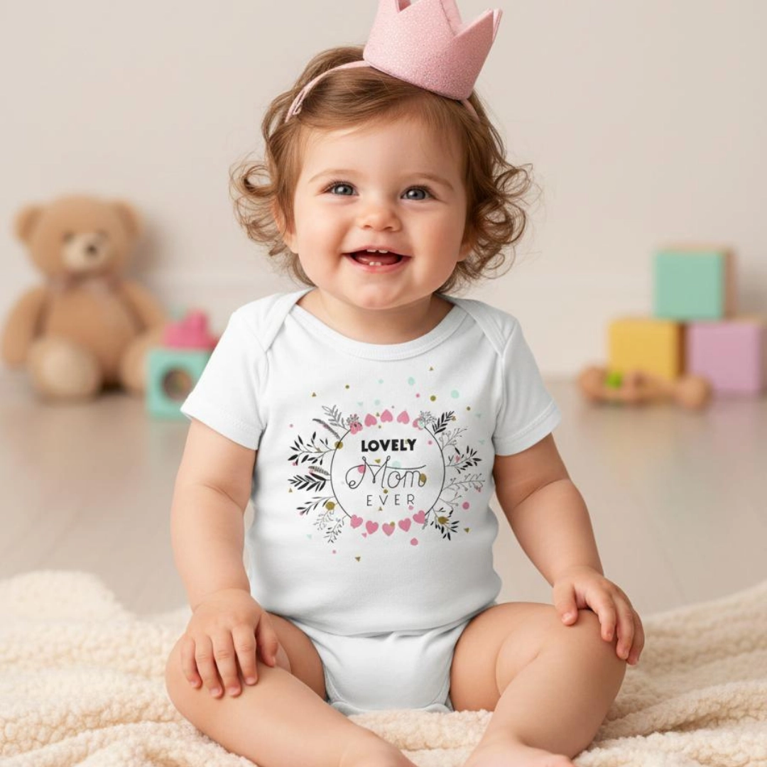 Lovely-Mom-Ever-Baskili-Bebek-Zibin-Citcitli-Body.webp Lovely Mom Ever Baskılı Bebek Zıbın Çıtçıtlı Body - Görsel 1