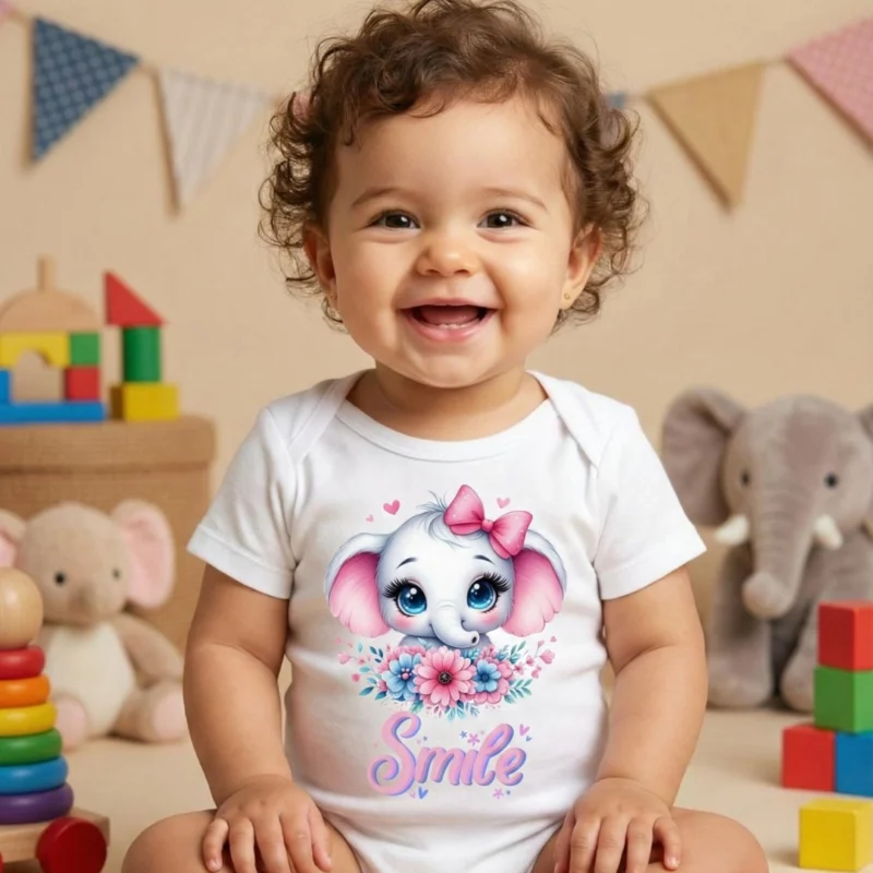 Smile Fil Baskili Bebek Zibin Citcitli Body